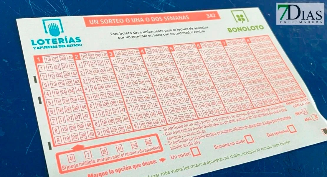 Un acertante de Bonoloto se lleva un premio de más de 2 M€
