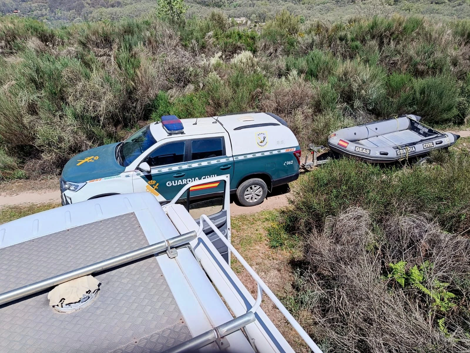 Así está siendo la búsqueda del desaparecido en los puntos más complicados