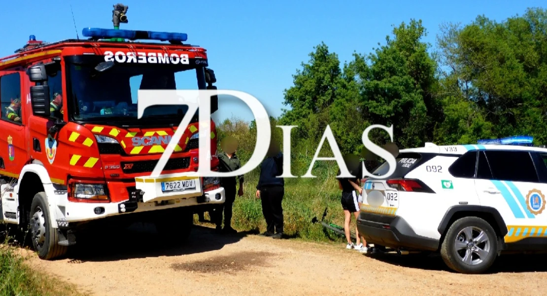 Incendio en una finca entre Gévora y Valdebótoa