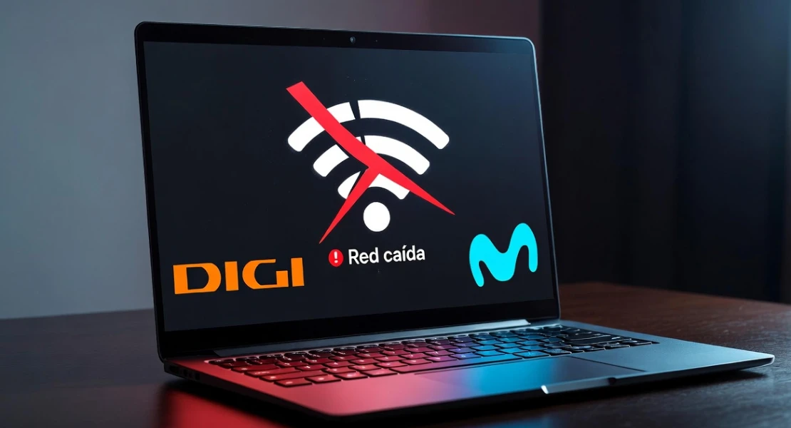 Una caída masiva en DIGI y Movistar deja sin cobertura a miles de usuarios