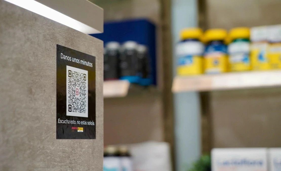 Códigos QR en las farmacias de Badajoz para prevenir el suicidio