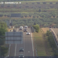 Herido un camionero tras volcar su vehículo en la autovía en la provincia de Badajoz