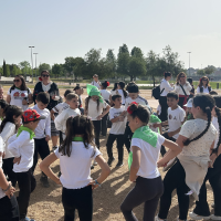 Cerca de 2.000 alumnos llenan Badajoz de folklore extremeño