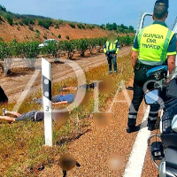 Los dos detenidos que han quedado en libertad habían usado bengalas por la A-66