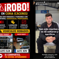 La ciudadanía se vuelca en la búsqueda de los camiones robados en Coria