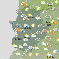 Amplían la alerta amarilla por lluvias y tormentas en Extremadura