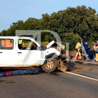Un grave accidente provoca retenciones en la N-523: dos hombres heridos, uno de ellos, grave