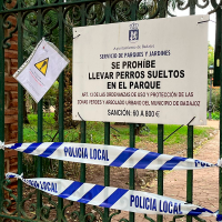 Badajoz cierra parques y jardines por viento y lluvia mientras dure el aviso meteorológico