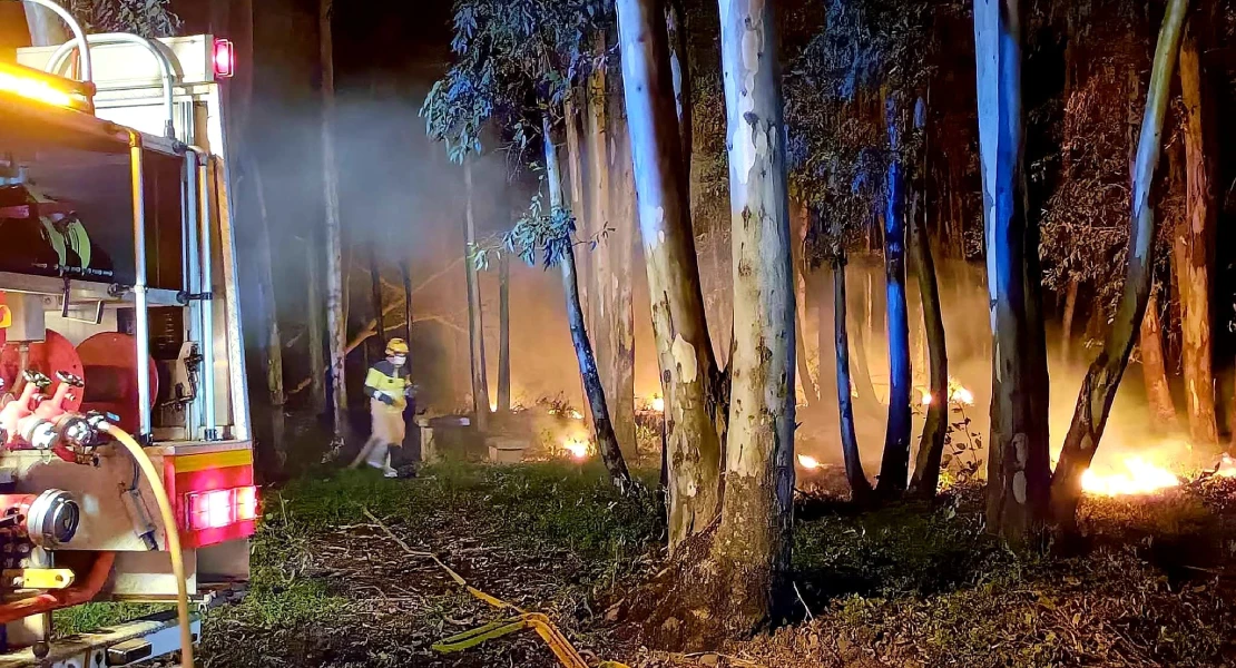 Cuatro focos de incendios intencionados siembran la alarma en Barbaño (BA)
