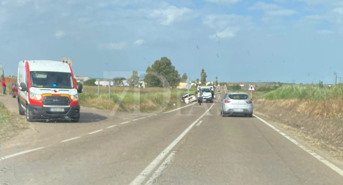 Accidente de tráfico en la EX-209 a la altura de Gévora