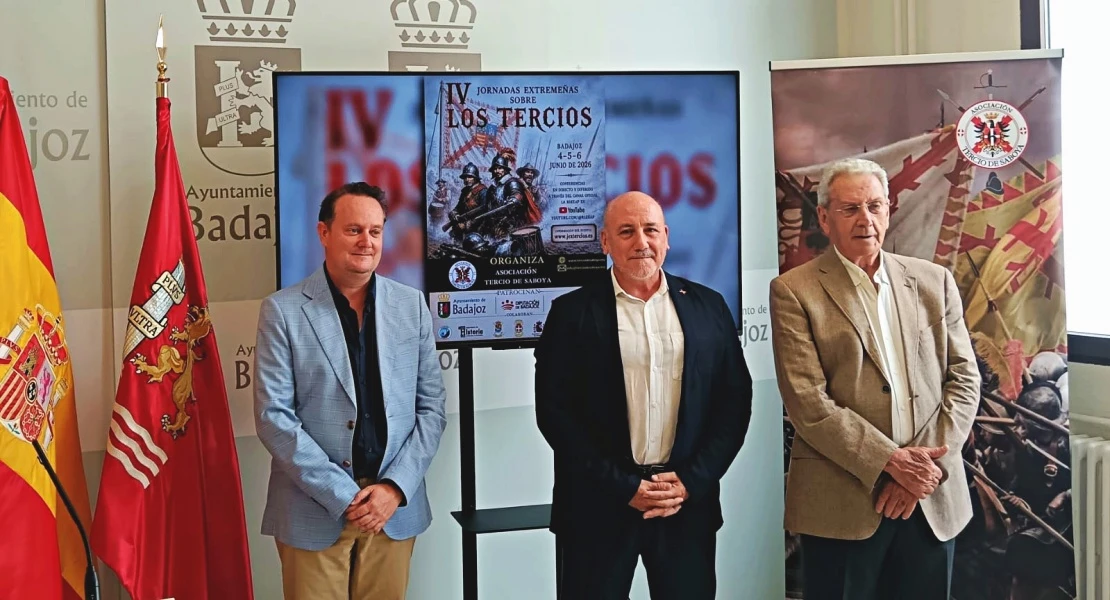 Presentación de la IV edición de las Jornadas Extremeñas sobre los Tercios en Badajoz