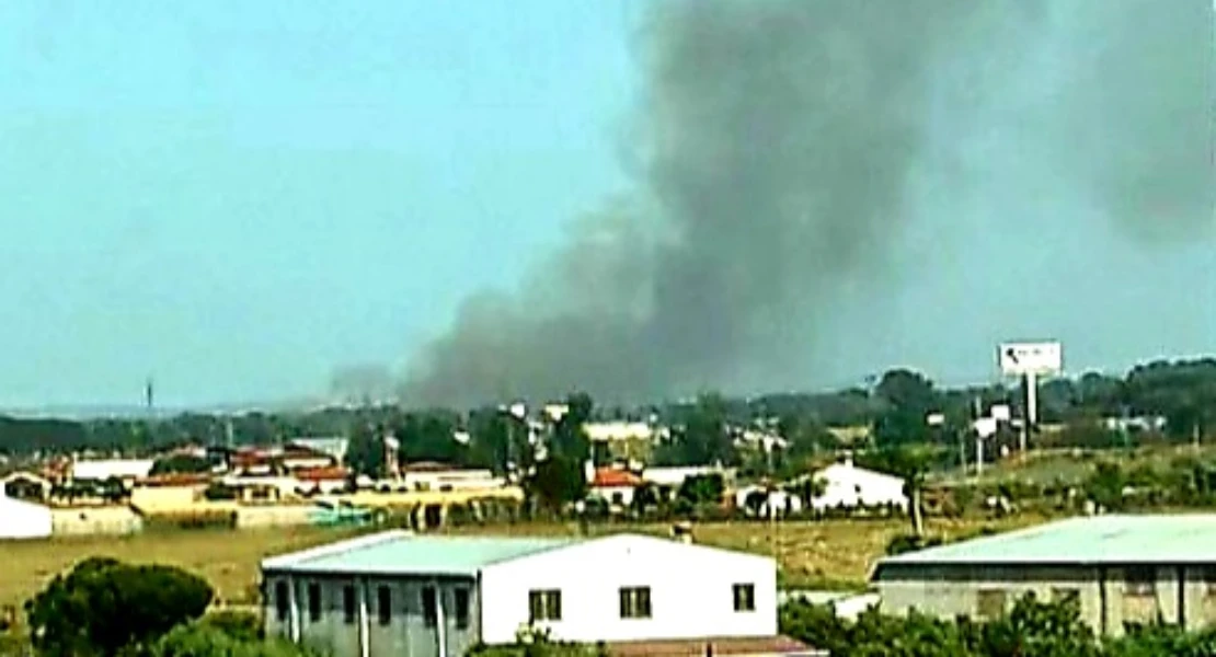 Declarado un incendio forestal junto a Navalmoral de la Mata