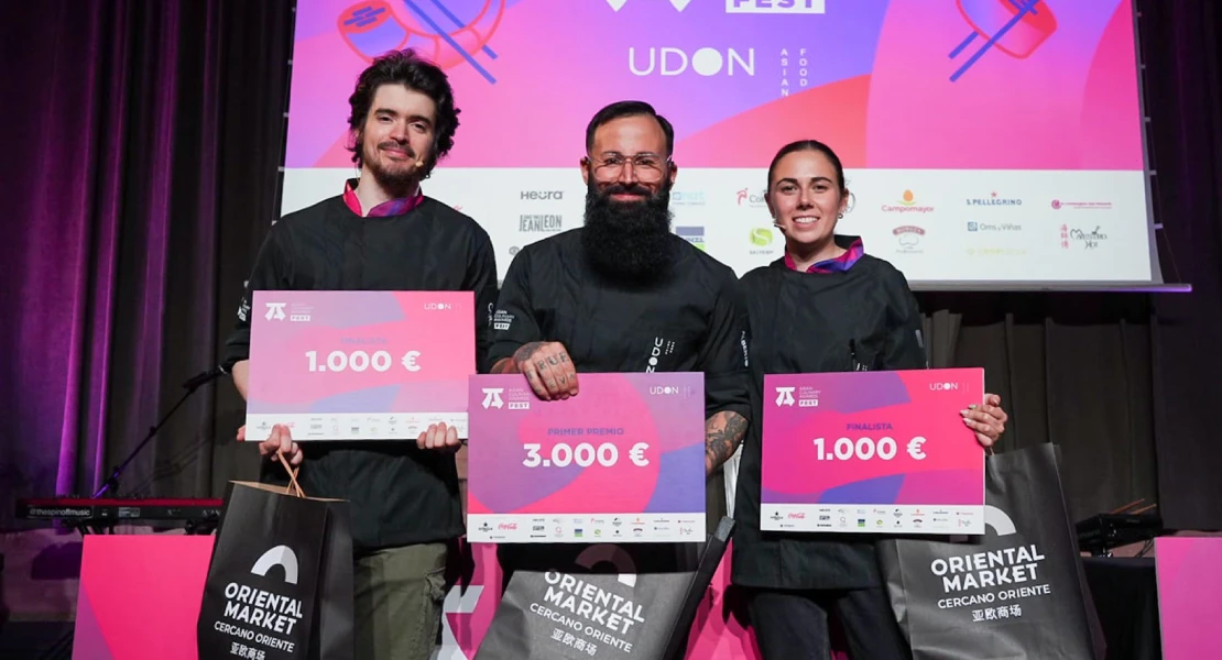 El chef extremeño Alberto Montes gana el gran premio de cocina asiática de UDON