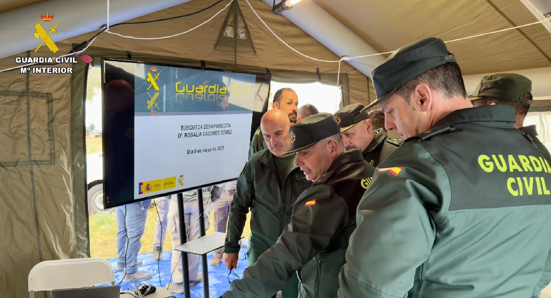 Así está siendo el dispositivo de búsqueda de Rosalía Cáceres por la Guardia Civil