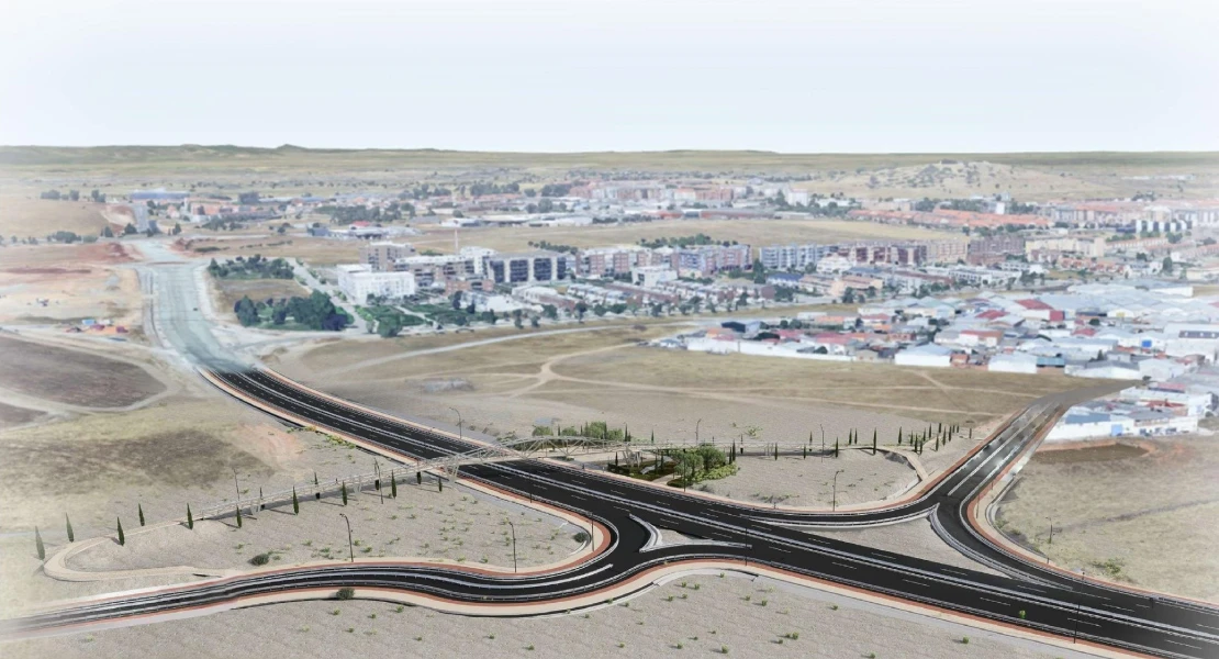 Así será la pasarela peatonal que está construyendo la Junta en Cáceres