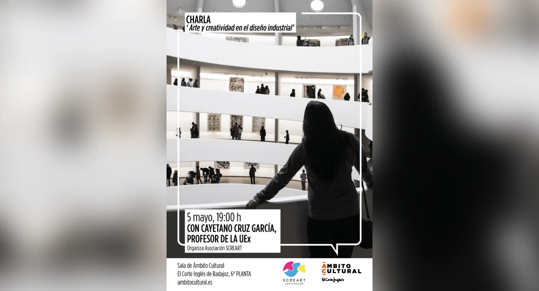 Ámbito Cultural de El Corte Inglés de Badajoz acoge una charla sobre diseño industrial