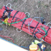 Los bomberos se forman para rescatar a personas en el Puente Real