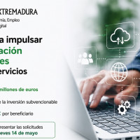 Ayudas para impulsar la digitalización de las pymes en el sector servicios Extremadura