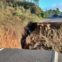 A pocos días para la reapertura de una de las carreteras dañada por las borrascas en Cáceres