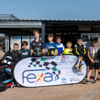 Nueve jóvenes pilotos extremeños protagonizan la primera cita del Karting Kids 2026