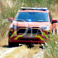 Un incendio forestal afecta a una nave agrícola en Olivenza (BA)