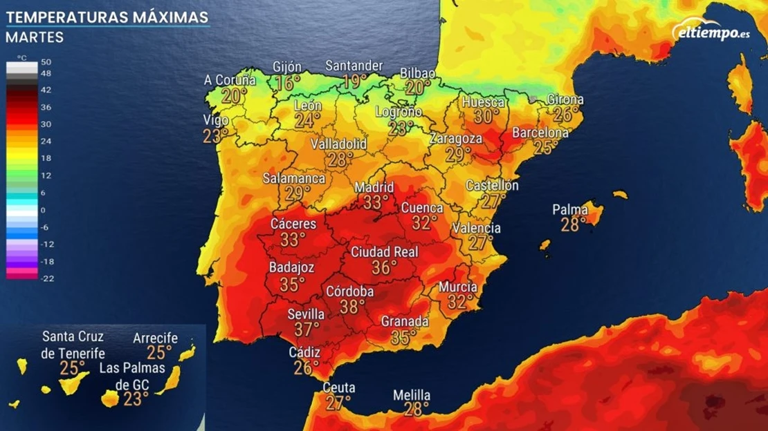 Subida de temperaturas la próxima semana en Extremadura