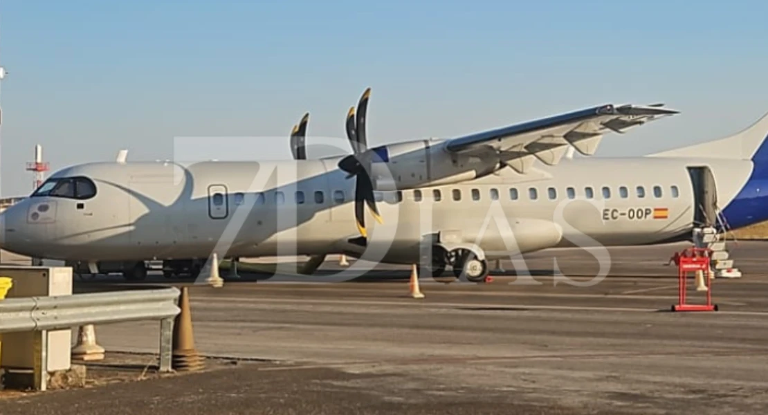 Susto en el Aeropuerto de Badajoz: un avión cancela el vuelo justo cuando iba a despegar
