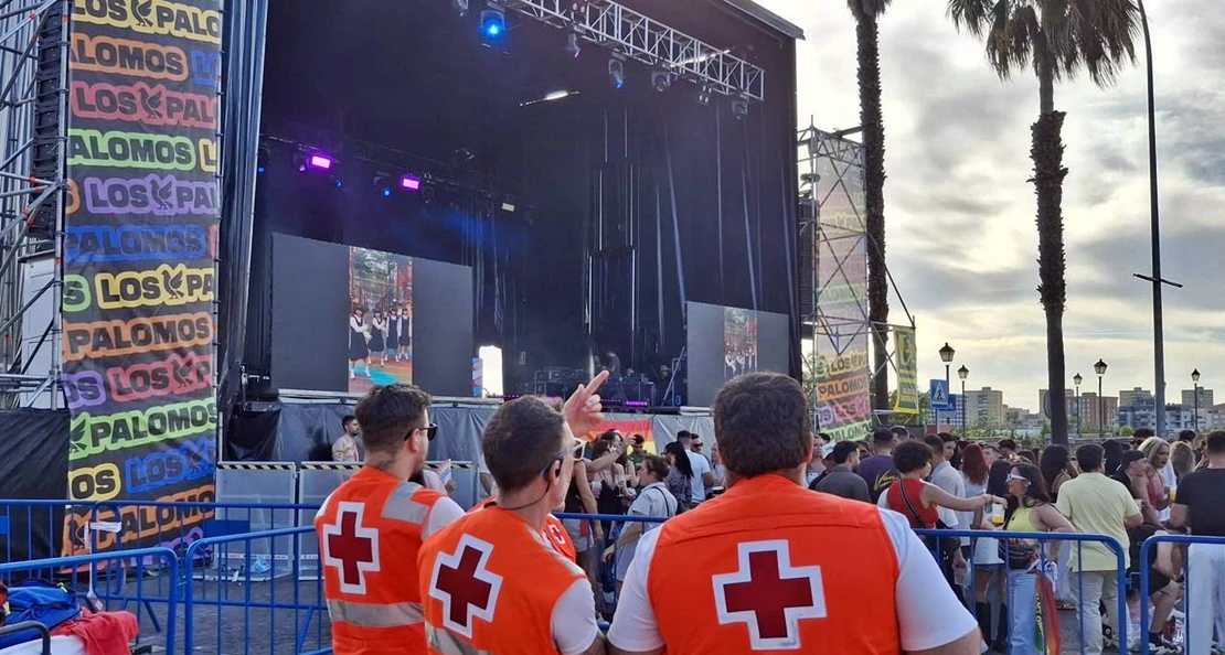 Cruz Roja atiende un total de 32 asistencias durante Los Palomos: hay varios heridos en reyertas