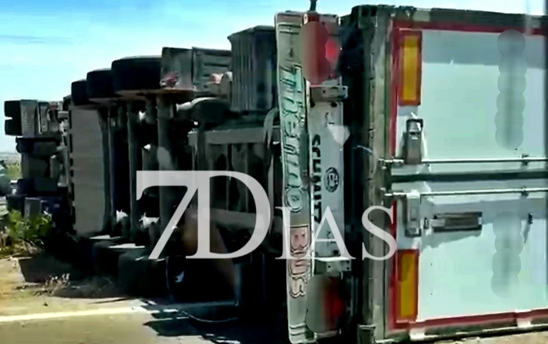 Accidente en la A-66 cerca de Torremejía (BA)