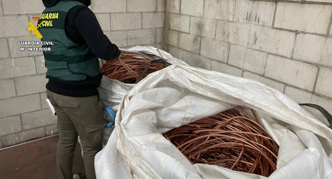 Dos detenidos por sustraer 2.300 kg de cobre a una empresa de Las Villuercas (CC)