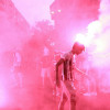 El CD Badajoz celebra el ascenso con sus aficionados