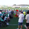 Leyendas, deporte y solidaridad: así se vivió el partido por la ELA en Cáceres