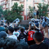 El CD Badajoz celebra el ascenso con sus aficionados