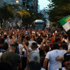 El CD Badajoz celebra el ascenso con sus aficionados