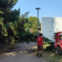 Denuncian el destrozo de un árbol en el Acueducto de Los Milagros durante The Champions Burger