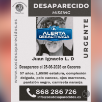 Localizan al hombre desaparecido en Cáceres