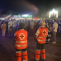 Cruz Roja atiende 16 incidencias en el segundo viernes de la Feria de San Juan de Badajoz