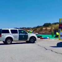 Un motorista trasladado en helicóptero tras un accidente en Extremadura