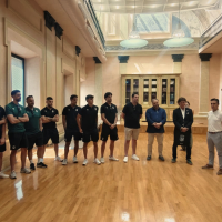 La Diputación recibe al CD Badajoz tras el ascenso