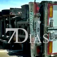 Accidente en la A-66 cerca de Torremejía (BA)