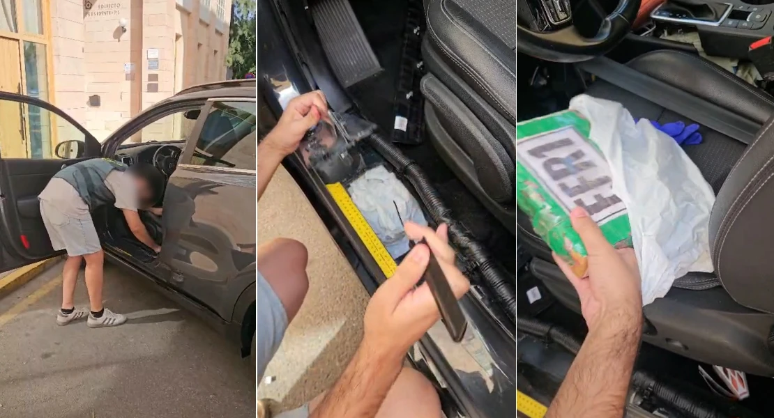 Interceptan un coche que transportaba cocaína en la provincia de Badajoz