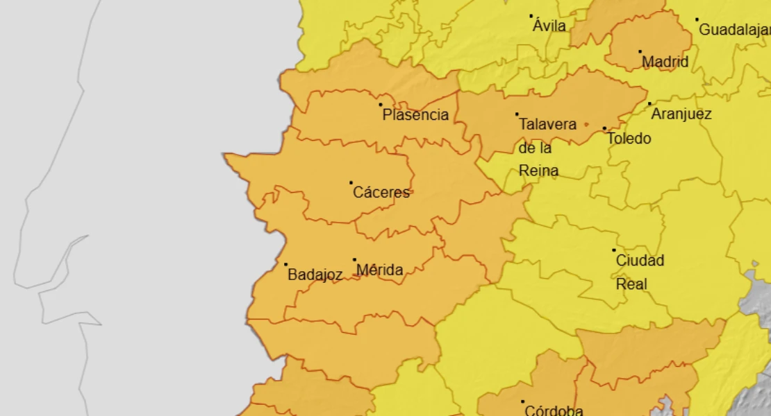 Toda Extremadura en alerta: así se presenta el sábado en la región