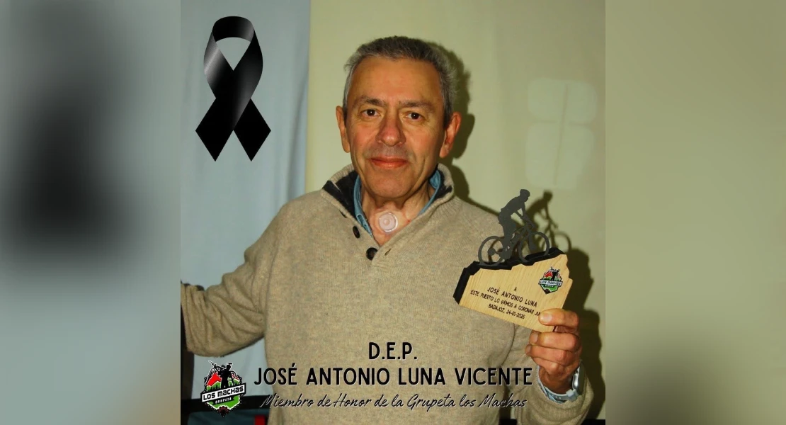 El ciclismo pacense llora la muerte de José Antonio Luna, un ‘Macha de Honor’