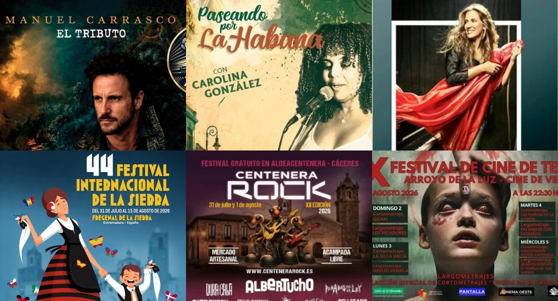 Todo listo para el fin de semana: descubre la agenda cultural completa en Extremadura
