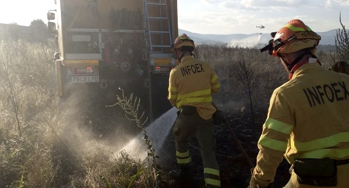 37 incendios forestales hacen actuar al INFOEX durante la semana pasada