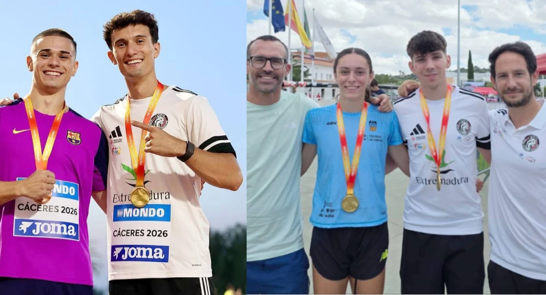 El atletismo pacense brilla en el Nacional sub-23 en Cáceres con dos oros
