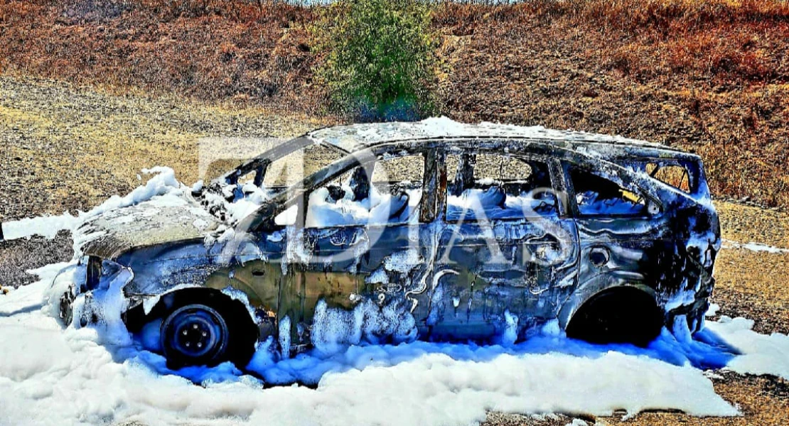 El fuego calcina un vehículo en la BA-022