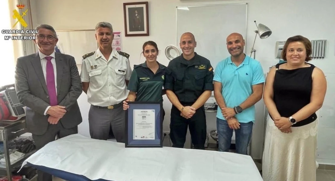 Certifican la excelencia del Escalón Médico de la Guardia Civil de Badajoz