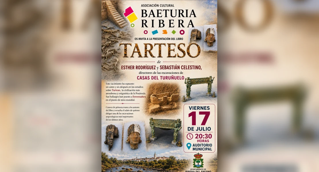 Los directores de las excavaciones de Casas del Turuñuelo presentan 'Tarteso' en Ribera del Fresno
