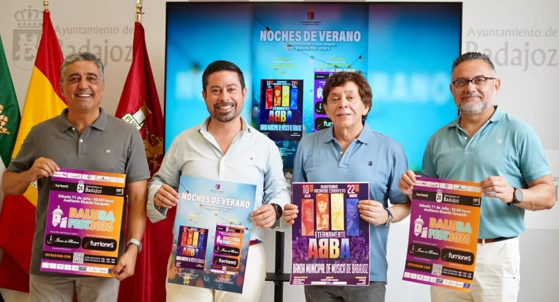 El auditorio Ricardo Carapeto abre las Noches de Verano de Badajoz con un tributo a Abba y el Baluba Fest